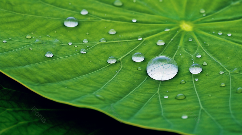 雨后荷叶上的雨滴睡莲莲叶露水,高清,摄影图,摄影图片,图片大全,摄影图免费下载